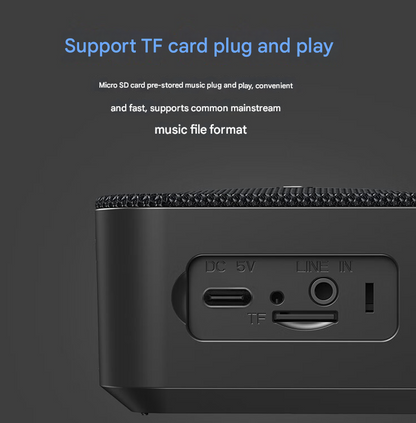 Rugged Portable Bike Bluetooth Speaker - Waterproof Outdoor Sound System with Mount