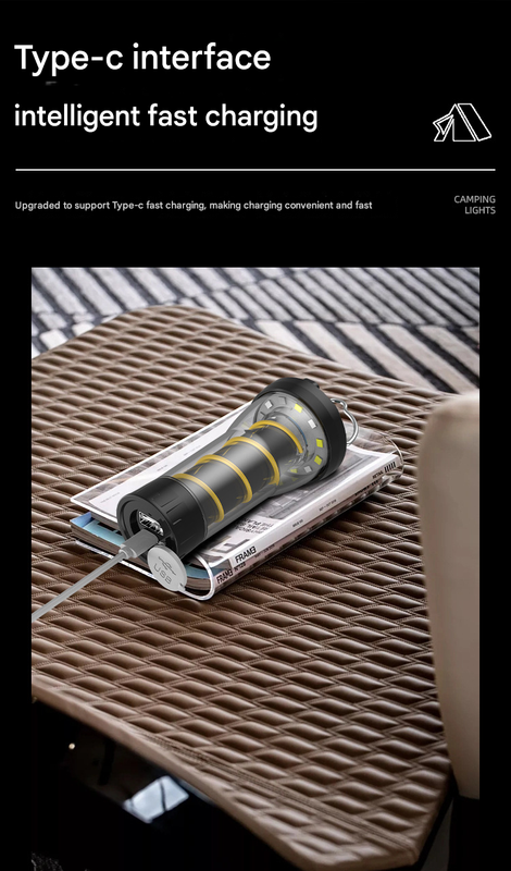 Vintage Lighthouse LED Camping Lantern | 5-Mode Rechargeable Light with Tripod