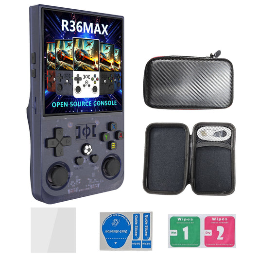 R36MAX Handheld Retro Game Console - 4.0 IPS Screen Open Source Linux 4000mAh Battery 30+ Emulators(grey)"