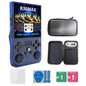 R36MAX Handheld Retro Game Console - 4.0 IPS Screen Open Source Linux 4000mAh Battery 30+ Emulators(blue)"