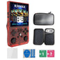 R36MAX Handheld Retro Game Console - 4.0 IPS Screen Open Source Linux 4000mAh Battery 30+ Emulators(red)"