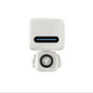 Mini Robot Style Bluetooth Speaker - Portable, 8-9 Hr Playtime, Built-in Mic & Lanyard(White)
