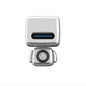Mini Robot Style Bluetooth Speaker - Portable, 8-9 Hr Playtime, Built-in Mic & Lanyard(Silver Gray)