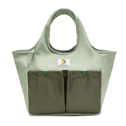 Insulated Lunch Tote Bag - Large Capacity, Multi-Pocket, Waterproof & Stain-Resistant Lining(green)