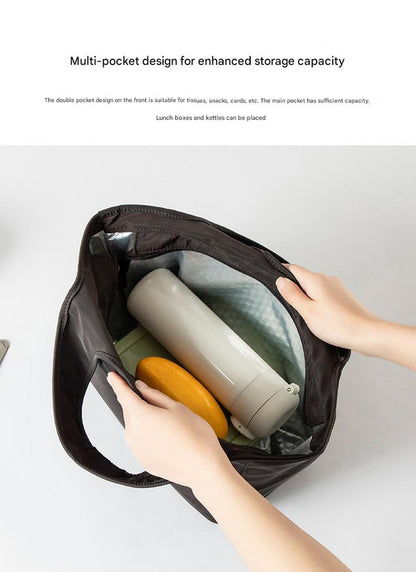 Insulated Lunch Tote Bag - Large Capacity, Multi-Pocket, Waterproof & Stain-Resistant Lining(green)