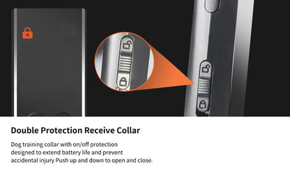 Rechargeable Dog Training Collar with Remote - 2600ft Range, 3 Modes(black)