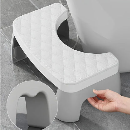 1PC Thick Anti-Slip Toilet Stool - Ergonomic Squatting Footstool for Bathroom, Adult Squat Potty