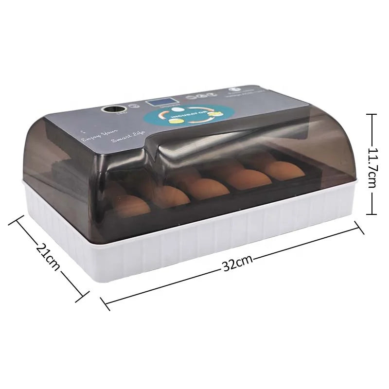 12 Egg Incubator Automatic Hatching Digital LED for Chickens & Ducks